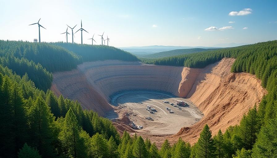 Green energy elements in mining environment